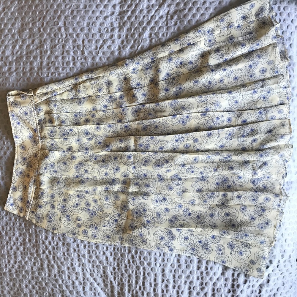 Silk chiffon skirt
